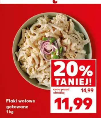 Flaki wołowe gotowane