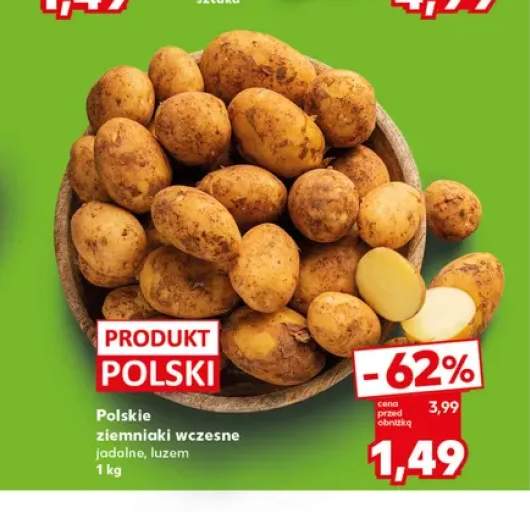 Ziemniaki wczesne jadalne polskie