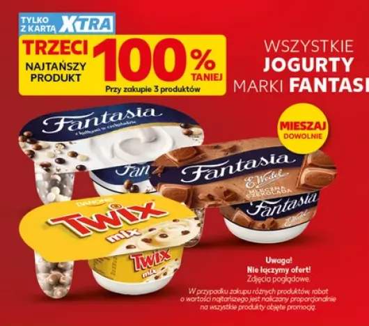 Jogurty marki Fantasia +3 warianty