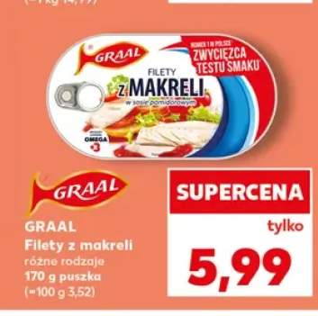 Filety z makreli w sosie pomidorowym Graal