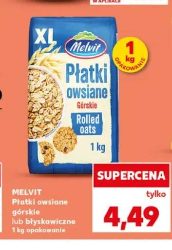 Płatki owsiane Melvit górskie +1 wariant