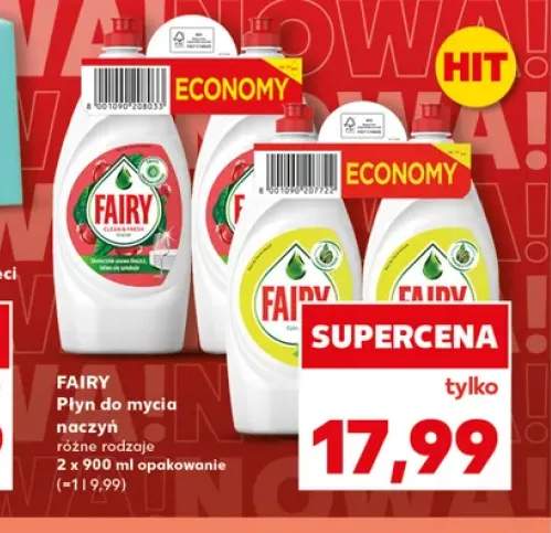 Płyn do naczyń Fairy Cytryna +1 wariant