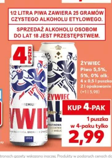 Piwo Żywiec Premium 5,5% +2 warianty