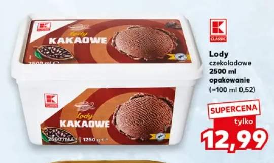 Lody kakaowe K-Classic