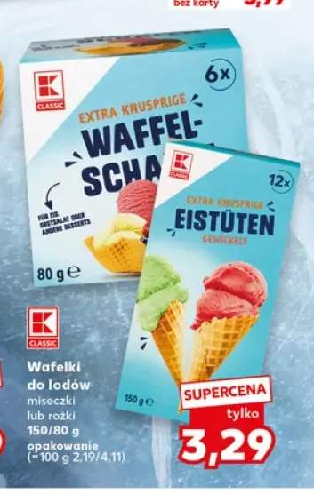 Wafelki do lodów rożki K-Classic +1 wariant