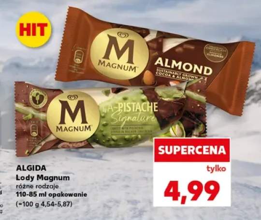 Lody Magnum Almond Algida +1 wariant