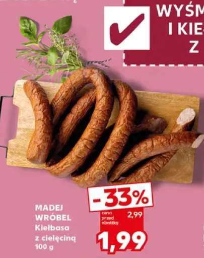 Kiełbasa z cielęciną Madej Wróbel
