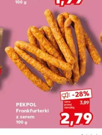 Frankfurterki z serem Pekpol