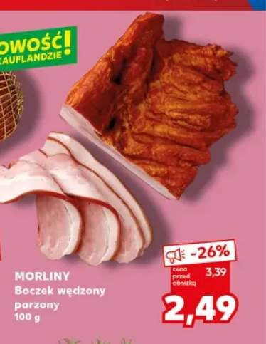 Boczek wędzony parzony Morliny