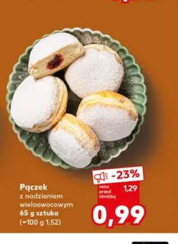 Pączek z nadzieniem wieloowocowym