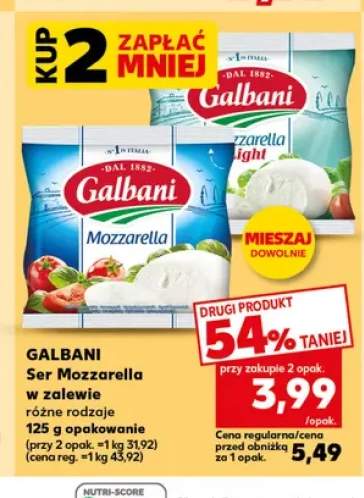 Ser Mozzarella w zalewie Galbani +1 wariant