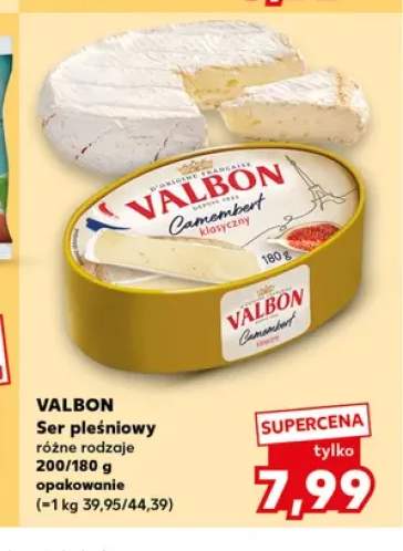 Ser pleśniowy Camembert Valbon +1 wariant