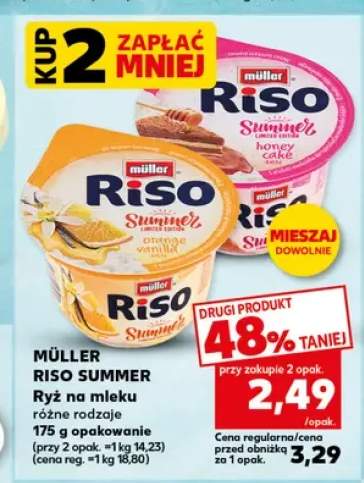 Ryż na mleku Müller Riso Summer o smaku honey cake +1 wariant