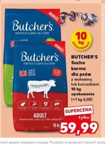 Sucha karma dla psów Butcher's z kurczakiem +1 wariant
