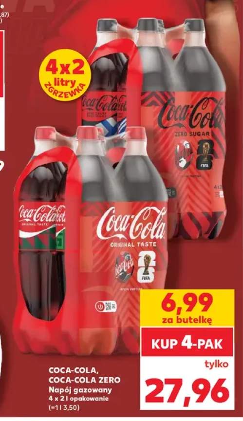 Napój gazowany Coca-Cola Original Taste 4-pak +1 wariant
