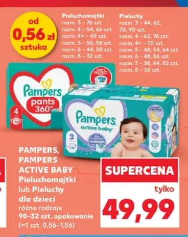 Pieluchomajtki Pampers Pants +1 wariant