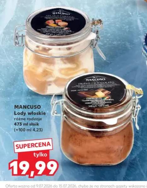 Lody włoskie Triplo Cioccolato Mancuso +1 wariant