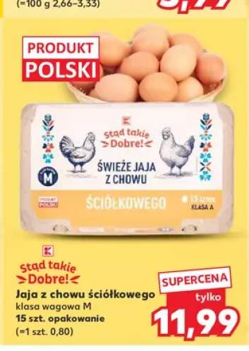 Jaja z chowu ściółkowego Stąd takie Dobre! klasa M