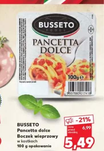 Boczek wieprzowy w kostkach Busseto Pancetta dolce