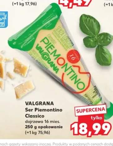 Ser Piemontino Classico dojrzewa 16 mies. Valgrana