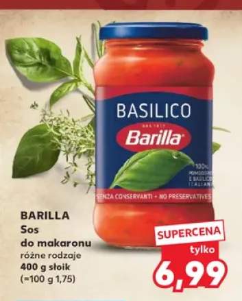 Sos do makaronu Barilla Basilico