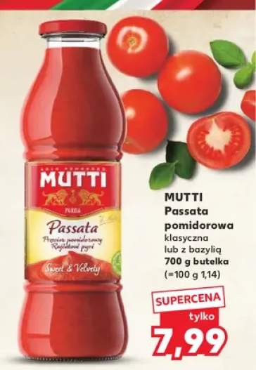Passata pomidorowa klasyczna Mutti +1 wariant