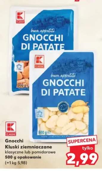 Gnocchi kluski ziemniaczane klasyczne K-Classic +1 wariant