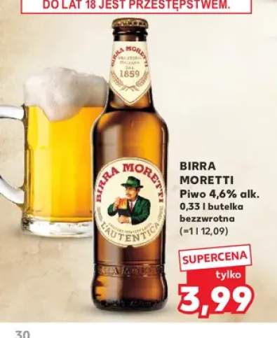 Piwo Birra Moretti
