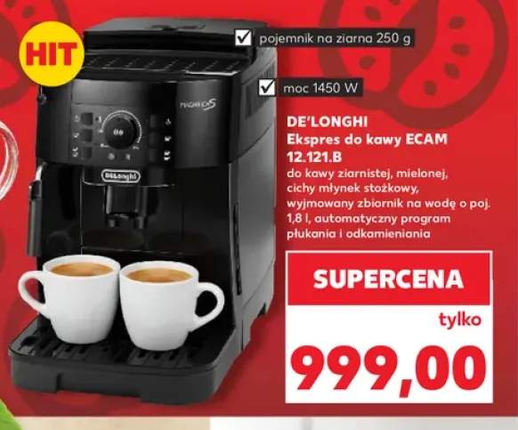 Ekspres do kawy De'Longhi ECAM 12,121.B