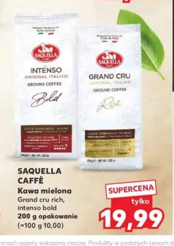 Kawa mielona Saquella Caffè Intenso +1 wariant