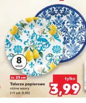 Talerze papierowe