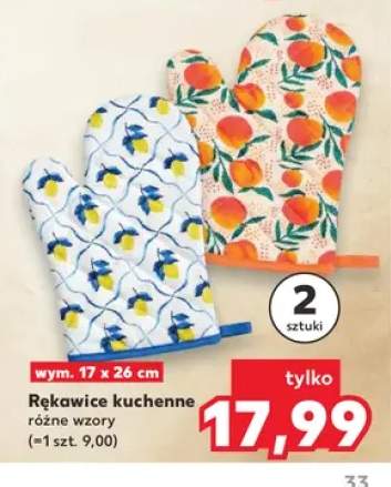 Rękawice kuchenne 17x26 cm 2-pak