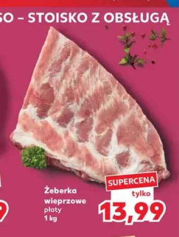 Żeberka wieprzowe płaty