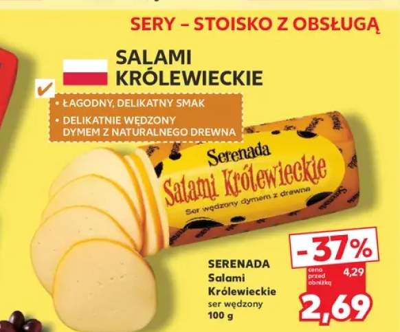 Ser wędzony Salami Królewskie Serenada