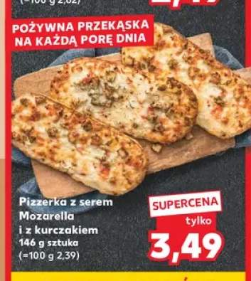 Pizzerka z serem Mozarella i z kurczakiem