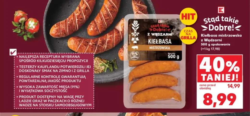 Kiełbasa mistrzowska Stąd takie Dobre! z Wędzarni
