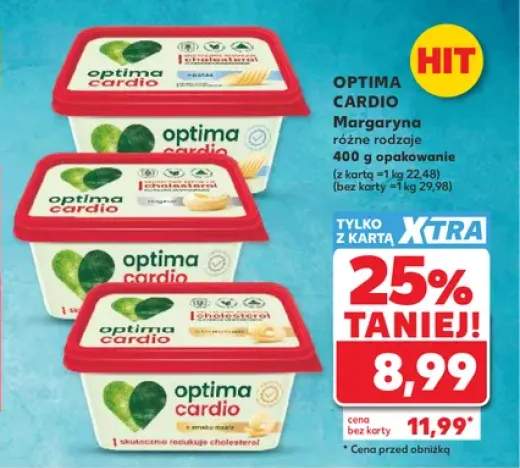 Margaryna Optima Cardio +2 warianty