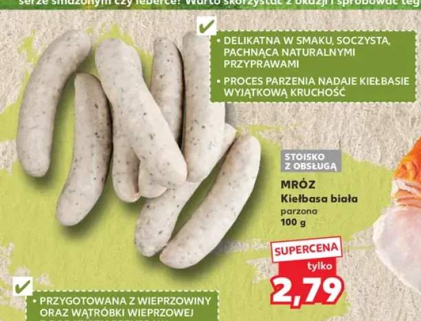 Kiełbasa biała parzona Mróz