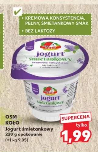 Jogurt śmietankowy Osm Koło