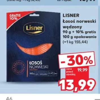 Łosoś norweski wędzony Lisner