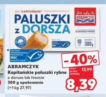 Kapitańskie paluszki rybne z łososia Abramczyk +1 wariant