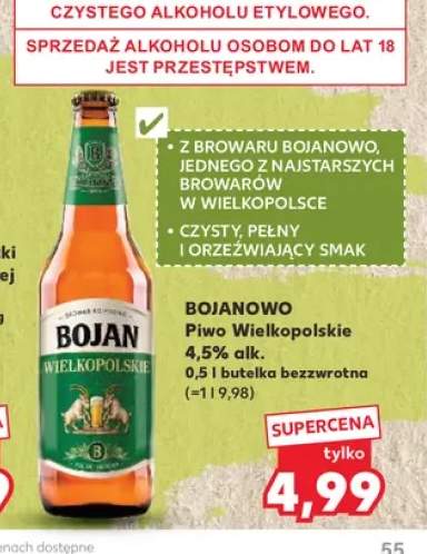 Piwo Wielkopolskie Bojanowo