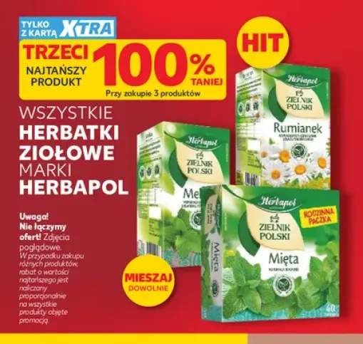 Herbatki ziołowe Herbapol +3 warianty