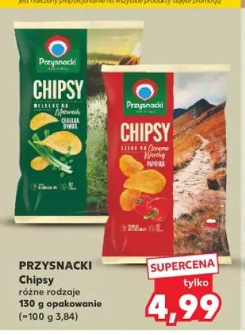 Chipsy o smaku cebuli dymki Przysnacki +1 wariant