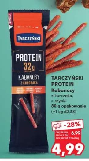 Kabanosy proteinowe z kurczaka Tarczyński +1 wariant