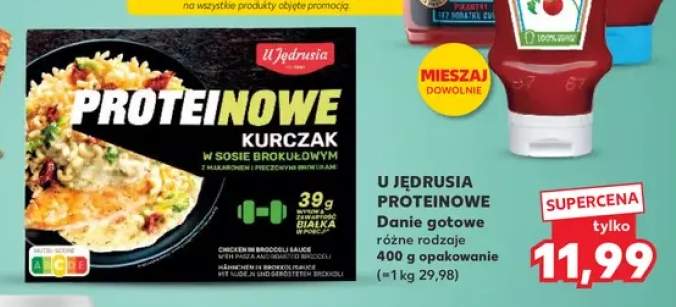 Danie gotowe proteinowe kurczak w sosie brokułowym U Jędrusia