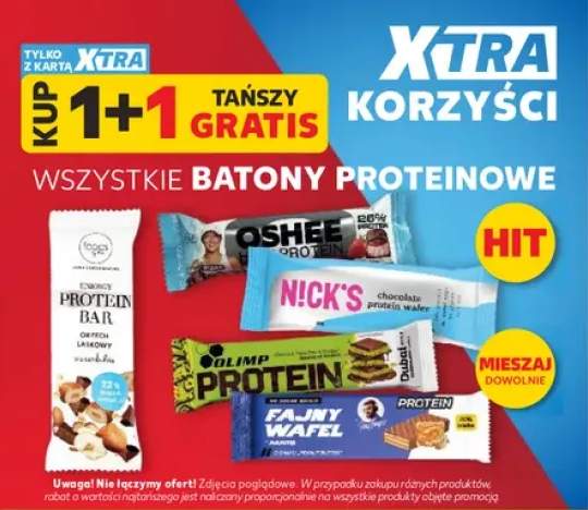 Batony proteinowe +5 wariantów