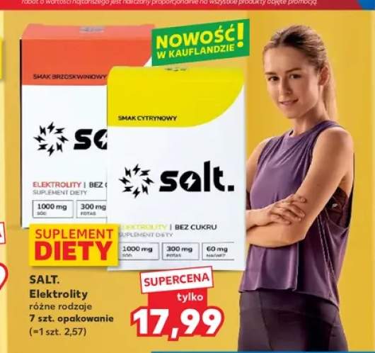 Suplement diety Elektrolity Salt. smak brzoskwiniowy +1 wariant