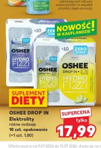 Suplement diety Oshee Drop In Hydro Fizzi Zero Sugar +1 wariant
