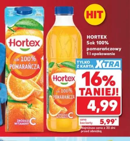 Sok 100% pomarańczowy Hortex